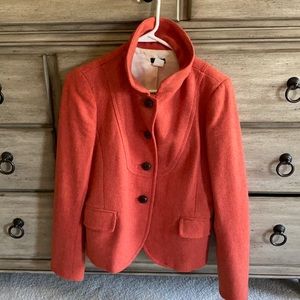 Burnt orange wool JCrew blazer